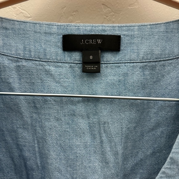 J Crew Chambray Wrap Top - Picture 3 of 4